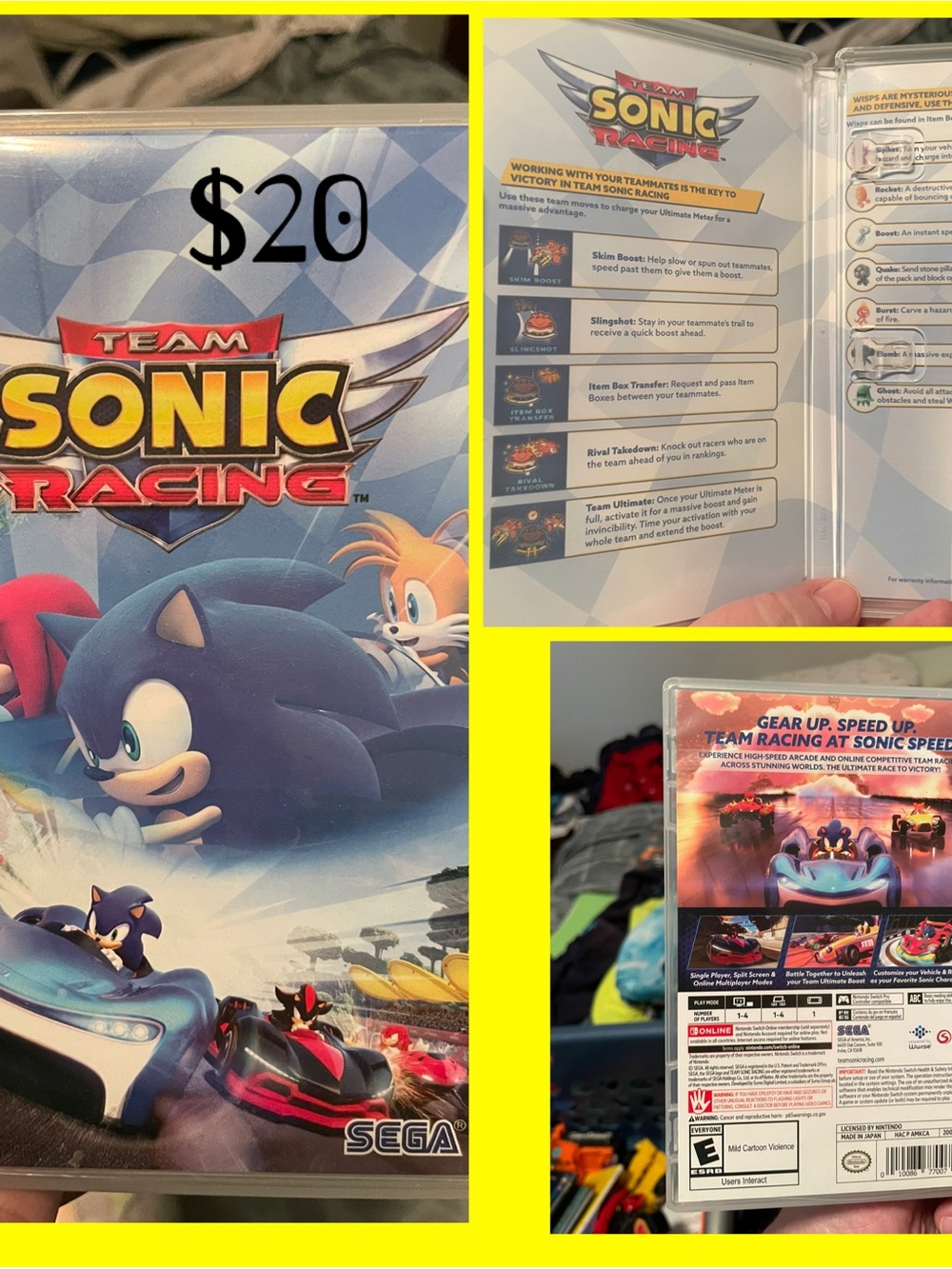 Nintendo Team Sonic Racing (Blue, Red)